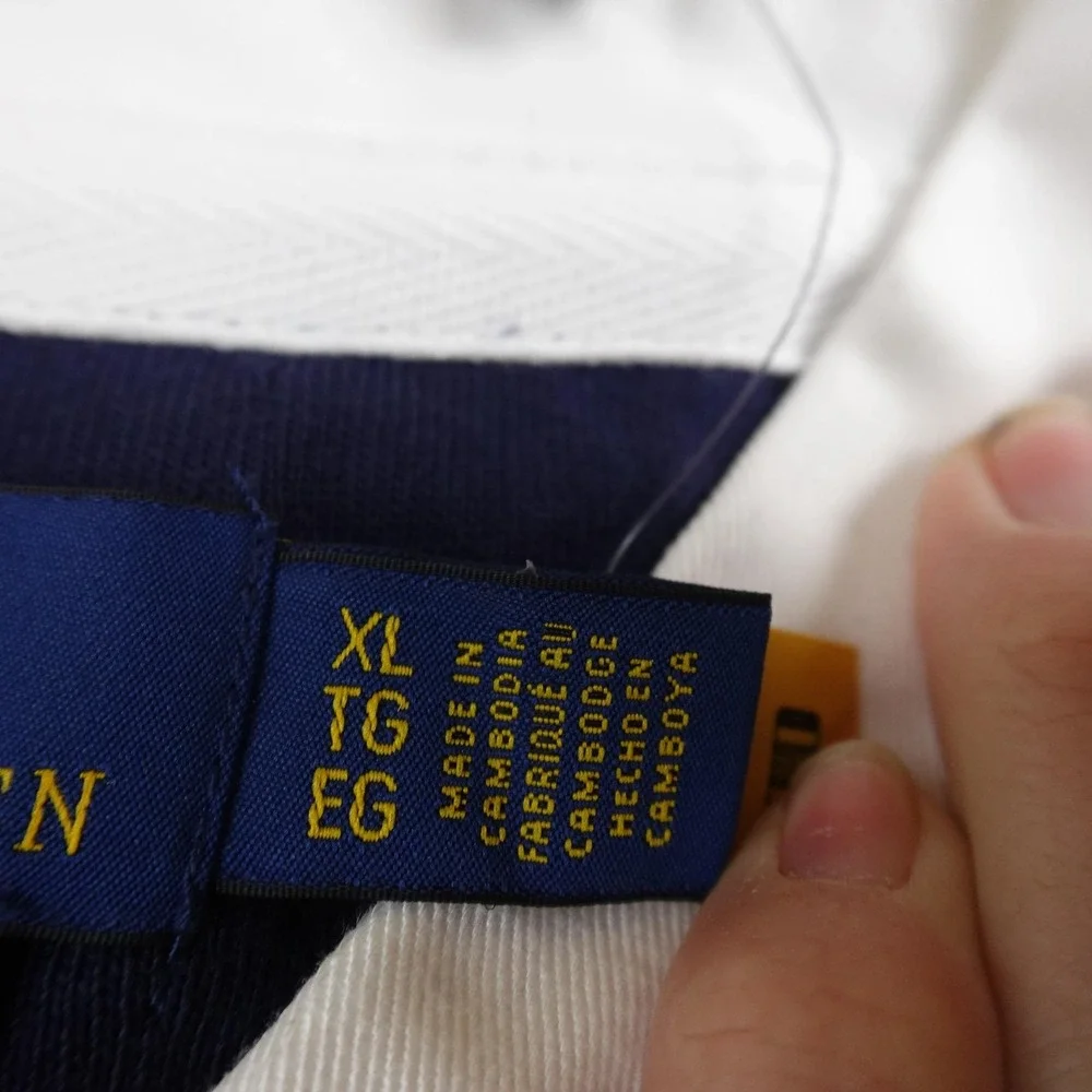 NEW Polo Ralph Lauren Rugby Shirt Mens XL Blue Golf Long Sleeve Pony Logo Preppy - Picture 7 of 15